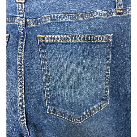 Gap Women’s 12 Flare Leg Blue Denim Jeans Medium Wash Boho Casual NEW - Picture 5 of 7